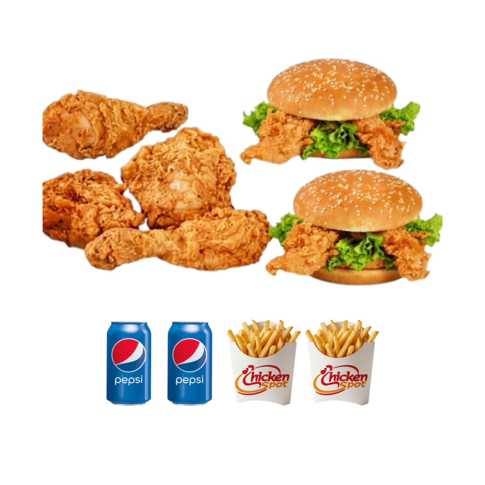 Chicken Spot Mini Bucket